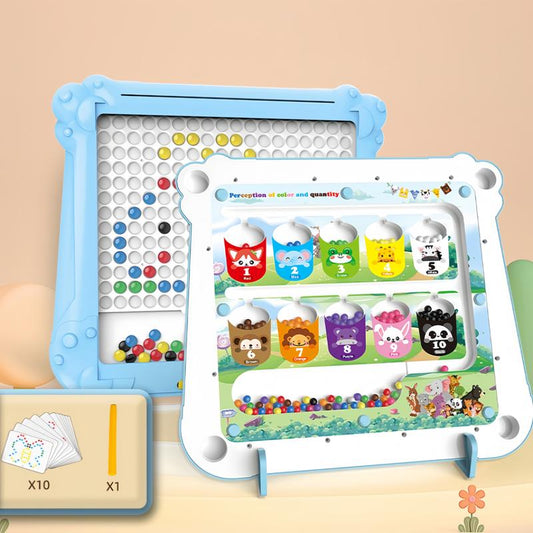 2-In-1 & 3-In-1 Montessori Magnetic Color & Number Maze, Educational Toy for Toddlers Ages 2-5, Fine Motor Skills Game, STEM Puzzle Learning Toy, Birthday Gift for Kids
